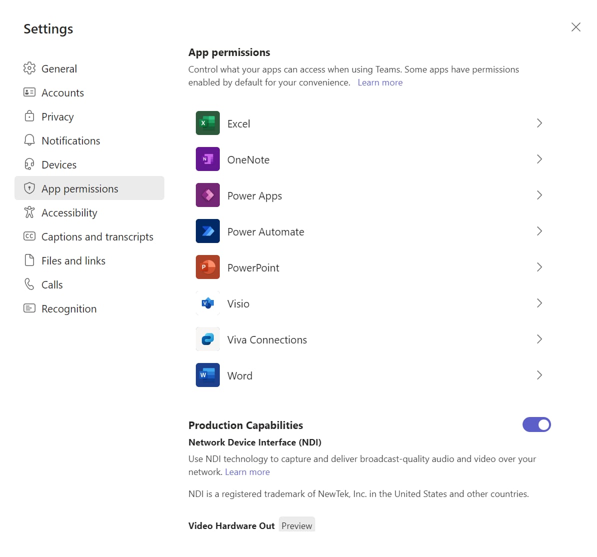 App Permissions