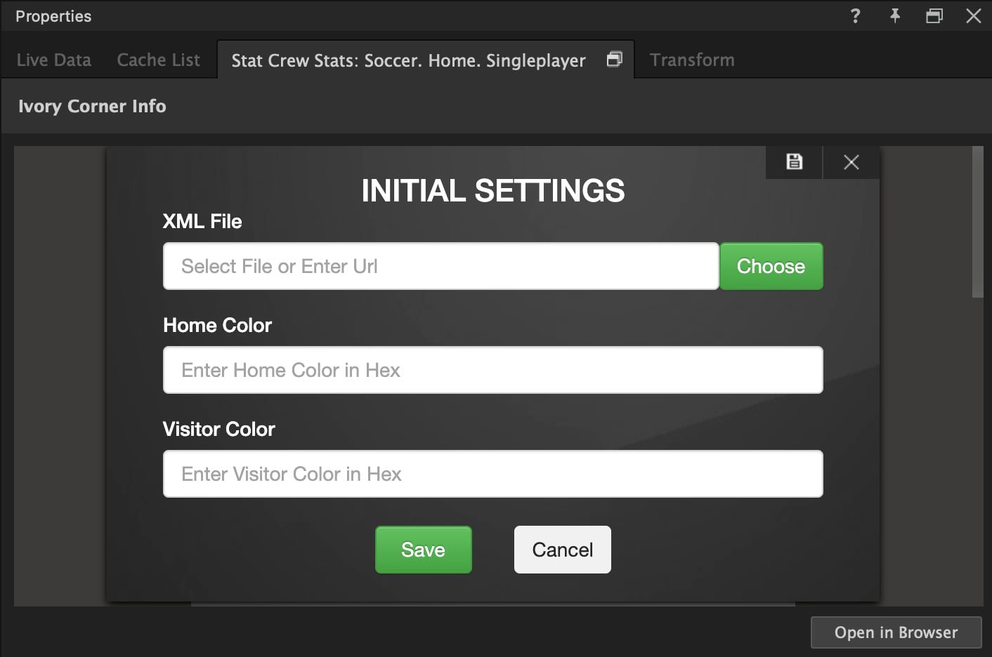 Browse XML file