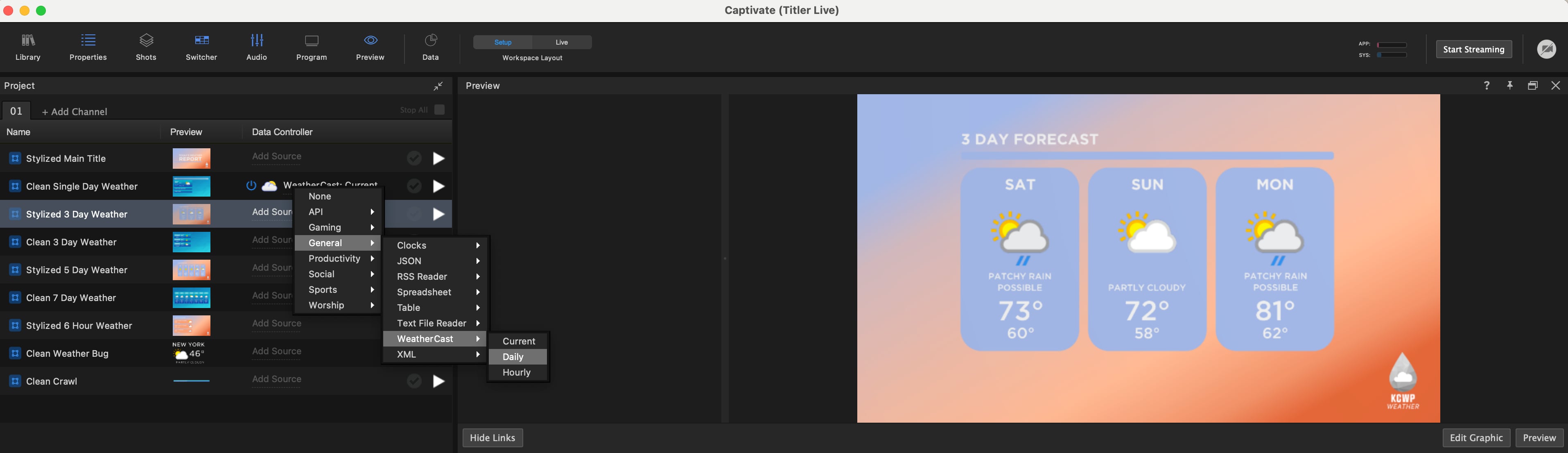 Add Daily source