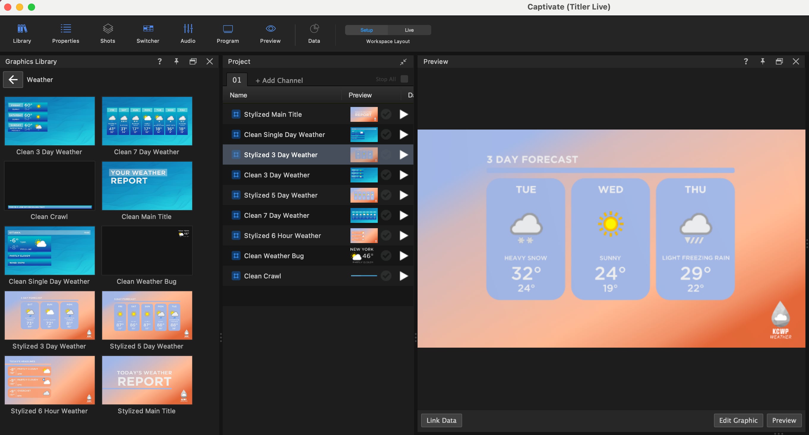 Multi-day template