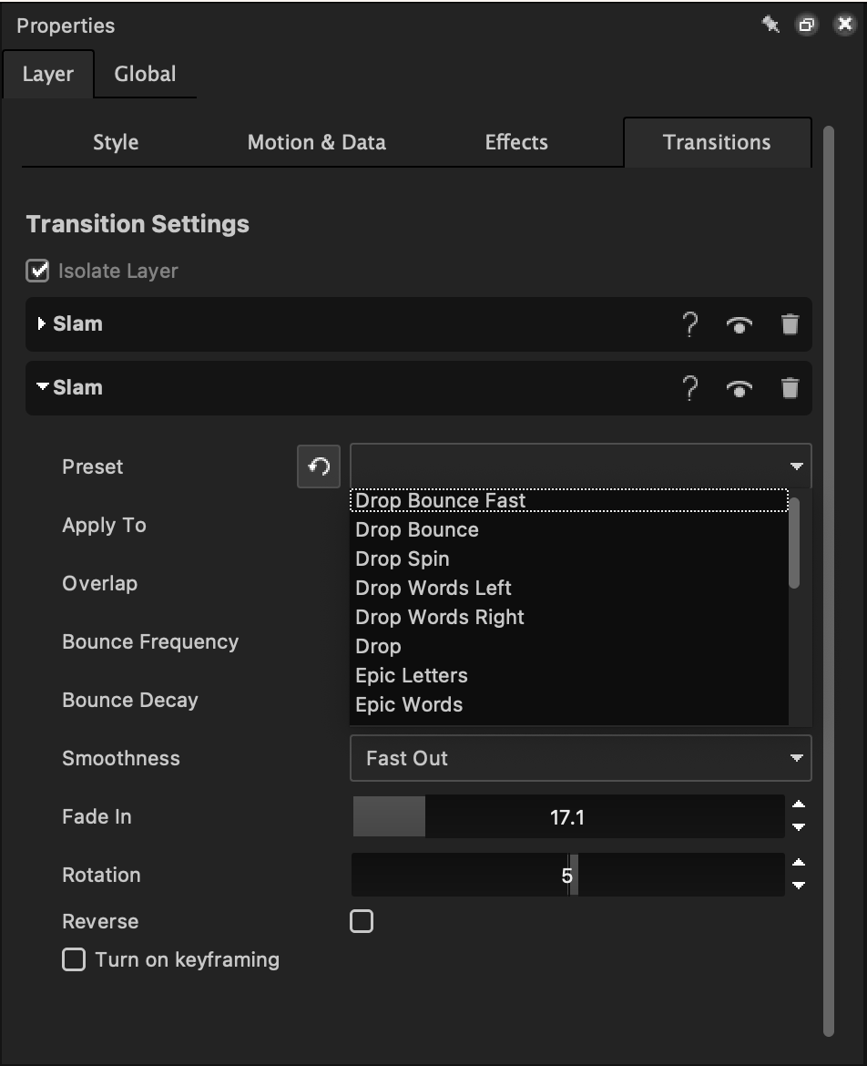 Preset