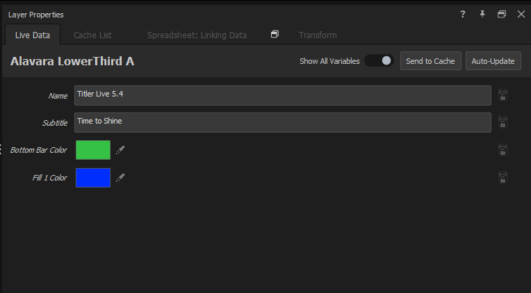 Show All Variables