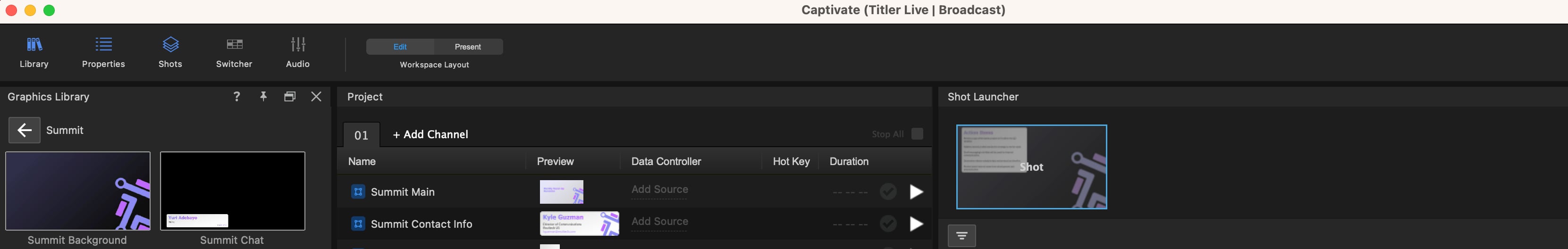 Shots icon in the Top Menu Bar