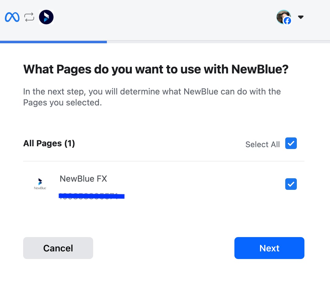 Select Facebook sources
