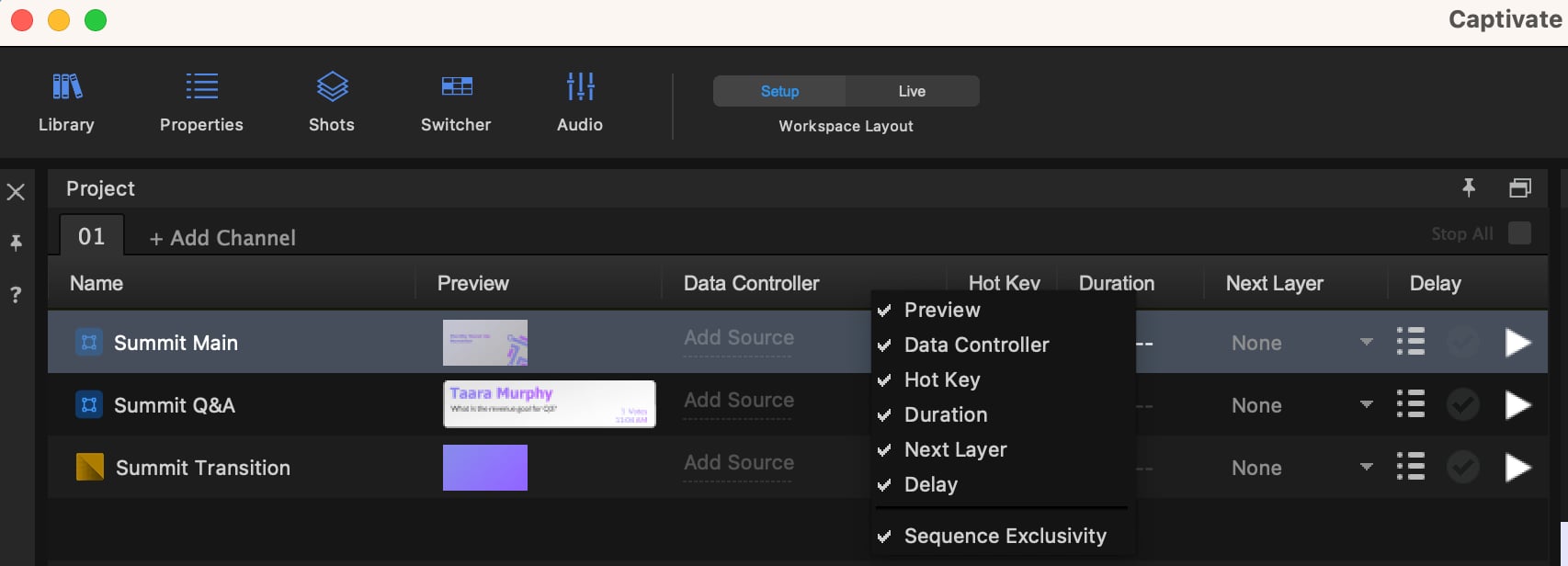 Add columns